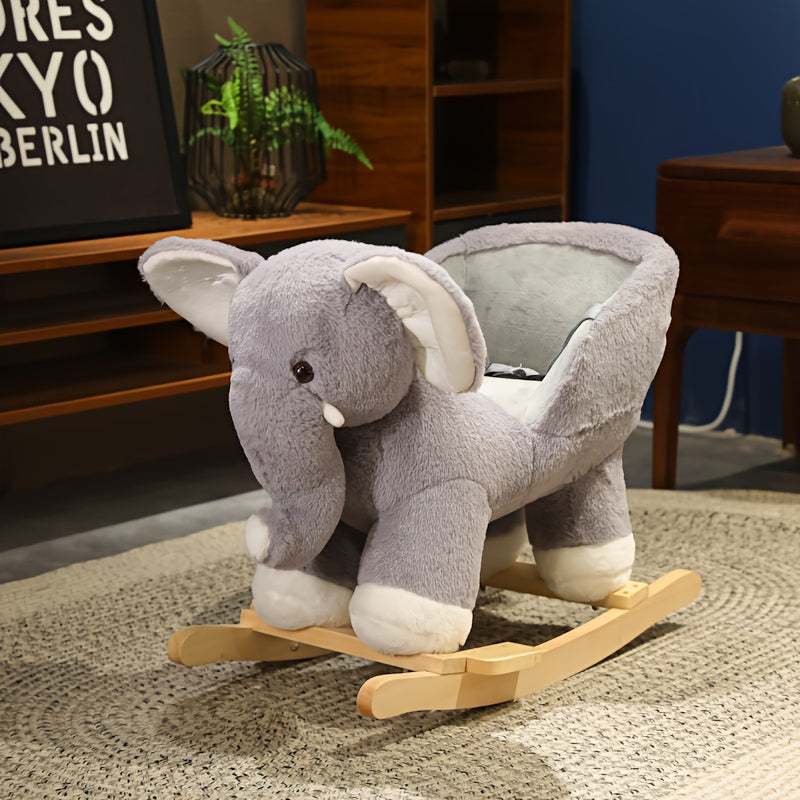 Plush Elephant Rocking Chair - Nursery Room Decor & Birthday Gift - Cyprus