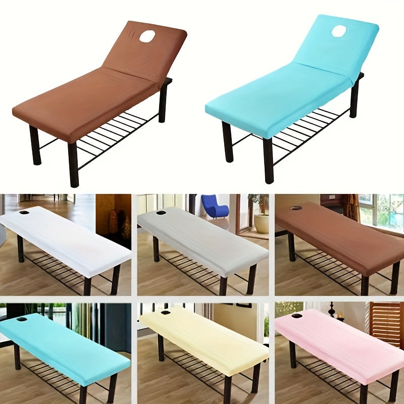 Massage Table Fitted Cover with Face Hole - Cyprus