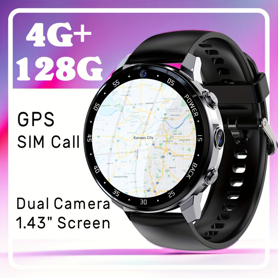 NEW W5 Global Version 4G NET Smartwatch Android OS Video Call SIM Card GPS Location Men Smart Watch APP Install - Cyprus