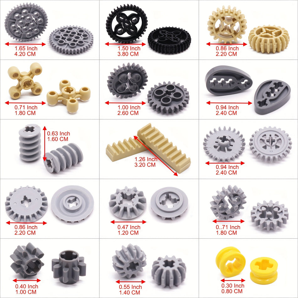 MARUMINE Mechanical Gearbox Accessories Set - 120 PC Turbine Gear Parts Pack - Cyprus