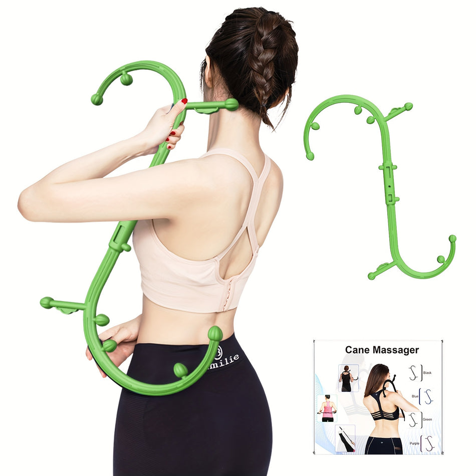 AISZG Trigger Point Cane Massager Rod - Muscle Release Tool for Women & Men - Green - Cyprus