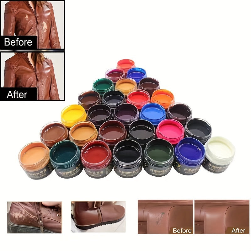 Universal Leather Colour Repair Cream - Revive and Restore Scratched Leather