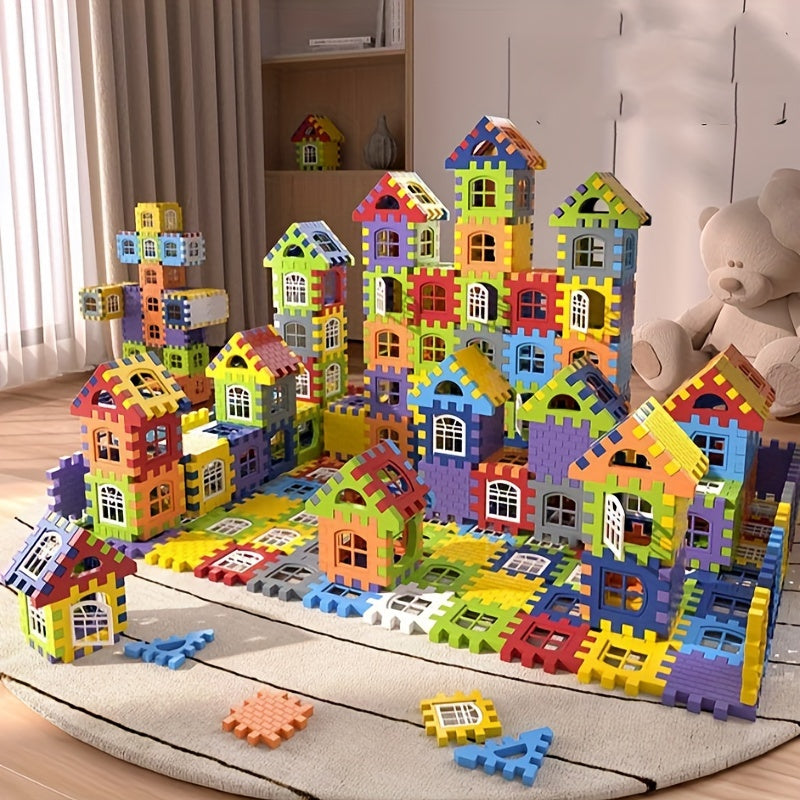 EduBlock 100-Piece Building Blocks Kit - Creative House Puzzle Toy for Ages 6-8 - Cyprus