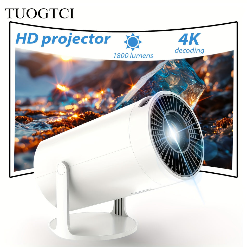 جهاز عرض مطور من TUOGTCIB بقدرة 200ANSI Lumens 720P HD فك تشفير الهاتف المحمول السلكي نفس الشاشة للأفلام الخارجية - قبرص