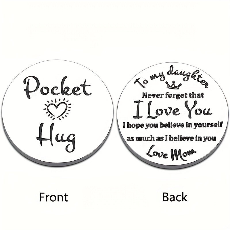 Pocket Hug Token for Daughter - Inspirational Gift from Mom - Cyprus