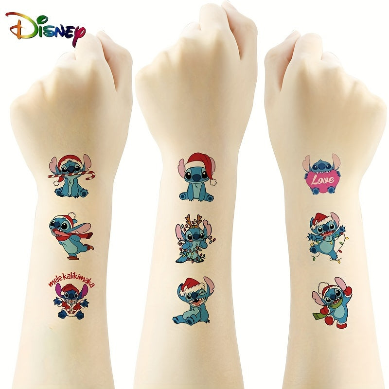 Stitch Christmas Tattoo Stickers - Perfect for Holiday Parties and Daily Wear - Cyprus