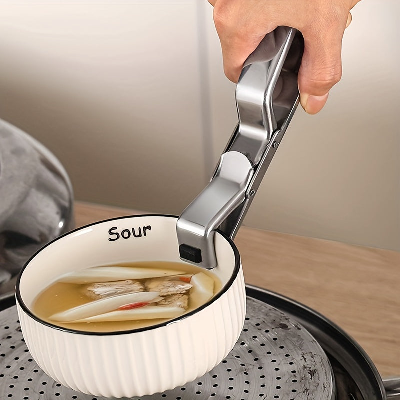 Stainless Steel Anti-Scalding Bowl Clip - Creative Kitchen Tool for Hot Dishes - Cyprus