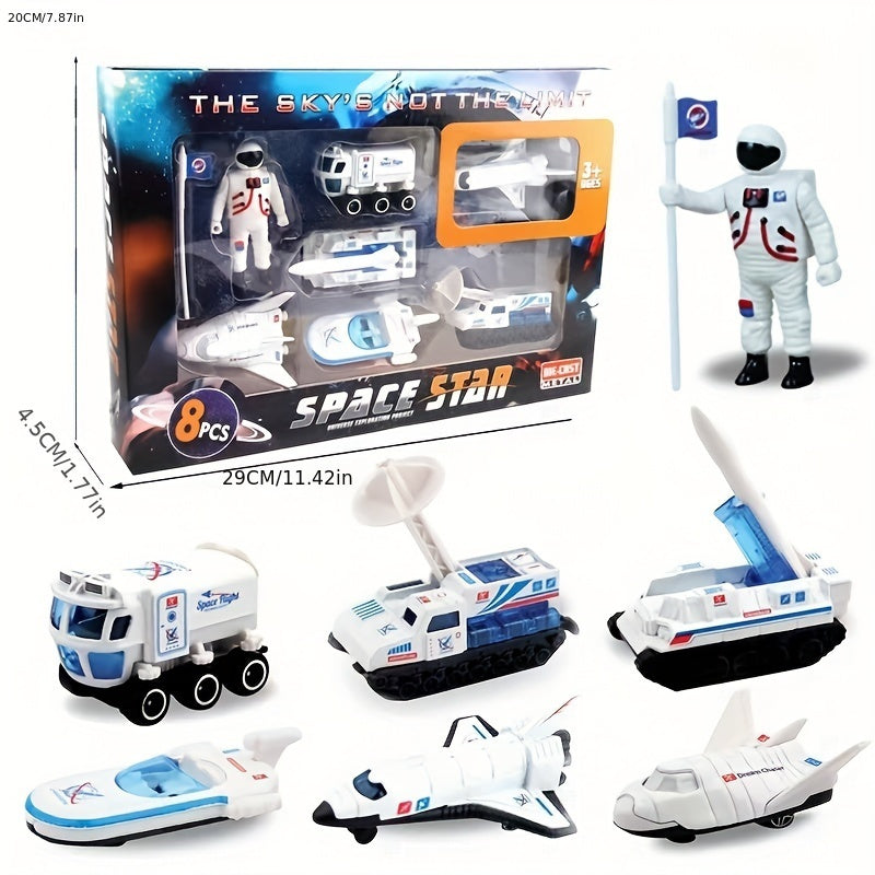 Space Shuttle Adventure Playset - 8-Piece Die-Cast Alloy Set for Kids 3-6 - Cyprus