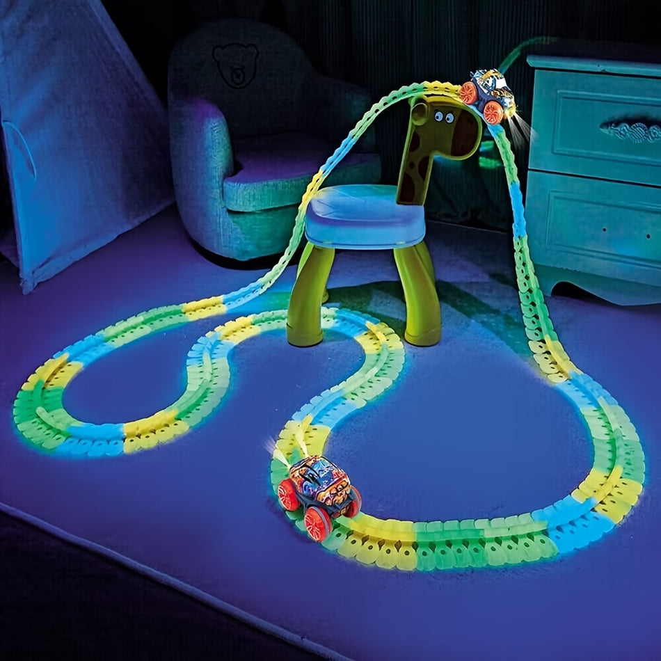 Ensemble de voitures de piste de course électrique colorée pour les enfants 3+ - cadeau d'anniversaire et de Noël parfait