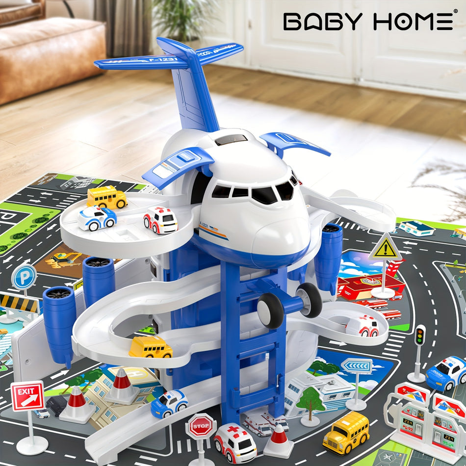 BABYHOME Kids Airplane Car Toy with Lights & Music - Cyprus