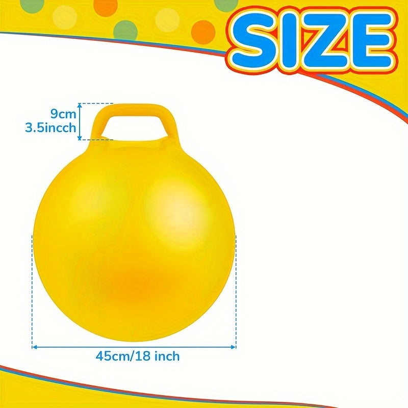 Jumbo 18-Inch Bouncing Ball with Handle for Kids Aged 3-6 - Cyprus