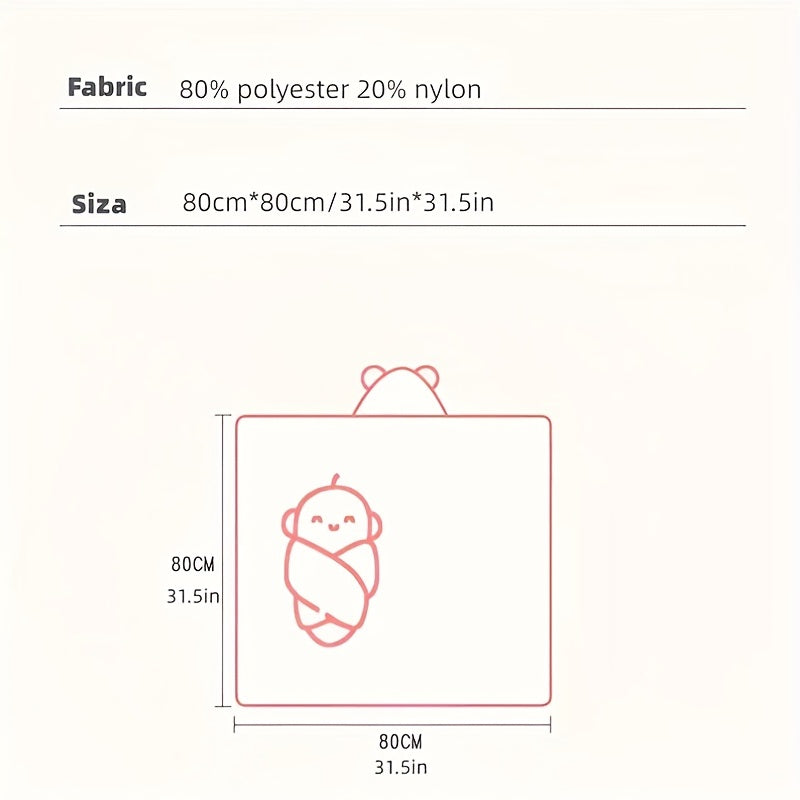 Soft & gemütliches Cartoon Tierbaby Badetuch - perfekt für Neugeborene, Halloween, Thanksgiving und Weihnachtsgeschenk
