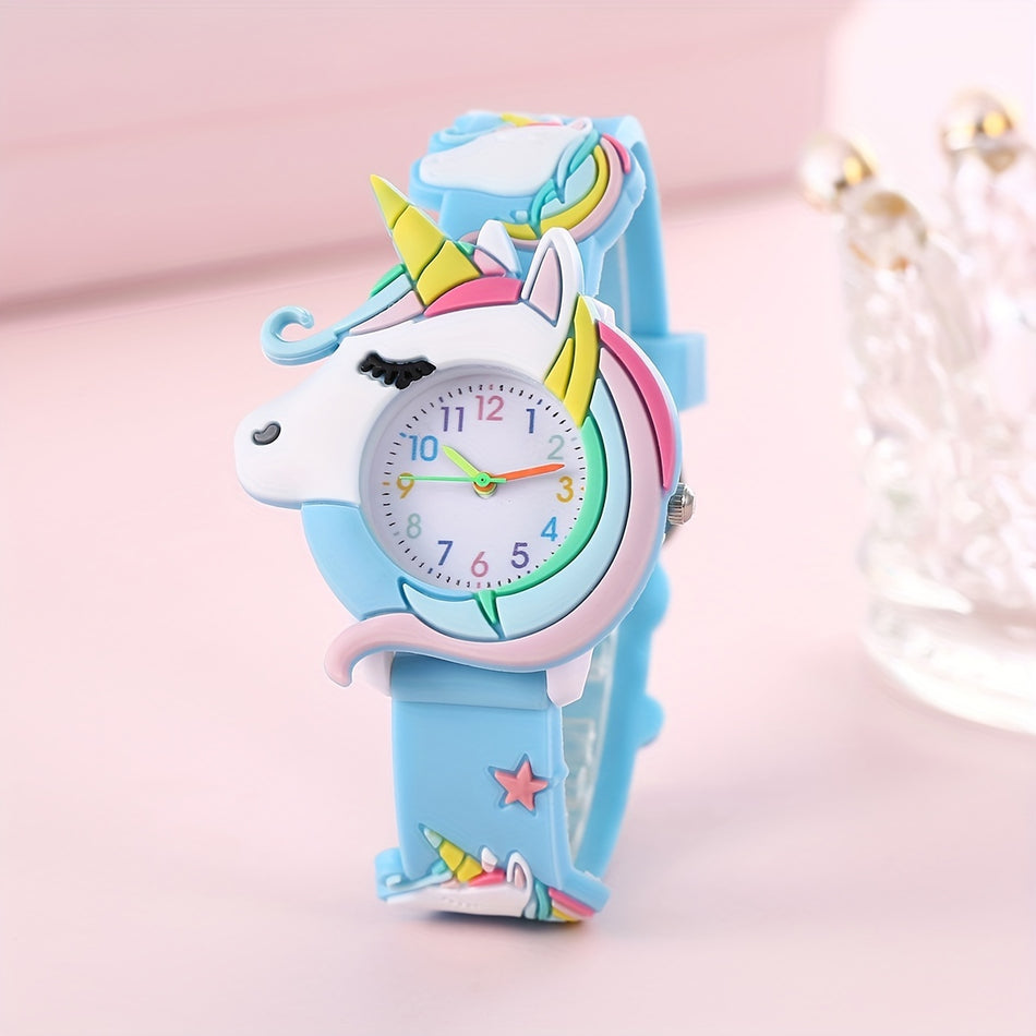 Children's Unicorn Silicone Cartoon Watch Gift For Kids - Cyprus