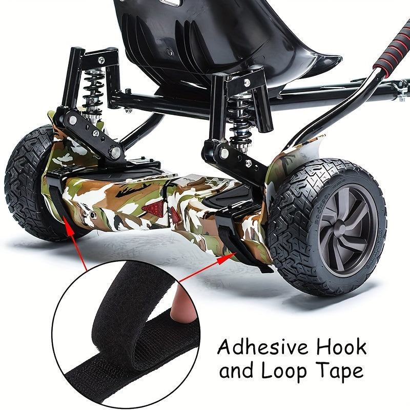 Adjustable Hoverboard Seat Attachment Straps - Durable Nylon for Self-Balancing Scooters and Go Carts