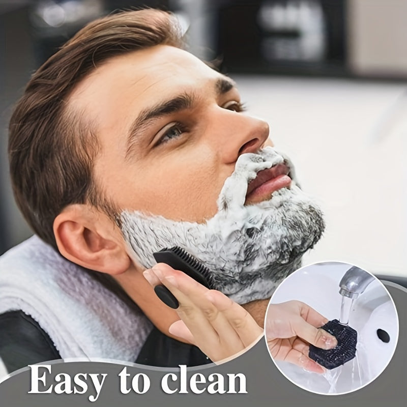 Men Silicone Facial Cleaning Brush Waterproof Silicone Wash A Face To Brush The Manual Cleaning Skin Care Facial Brush Used For Cleaning And Chamfer