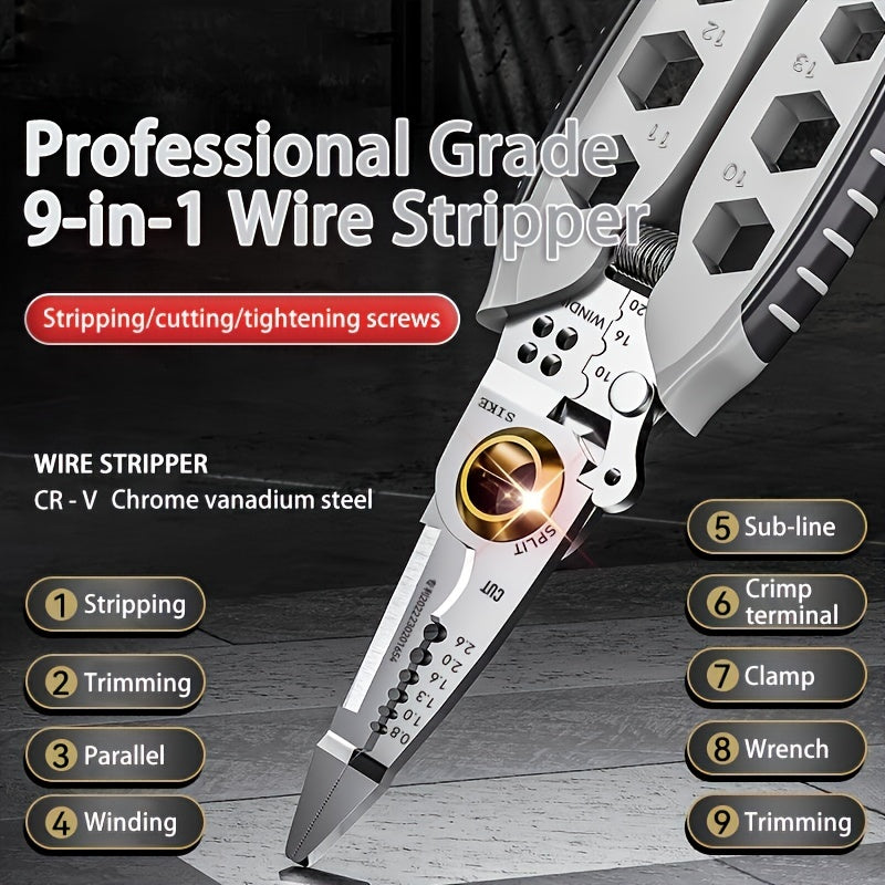 Versatile Wire Stripper & Sharp Cutting Pliers 🛠️ - Professional-Grade Tool - Cyprus