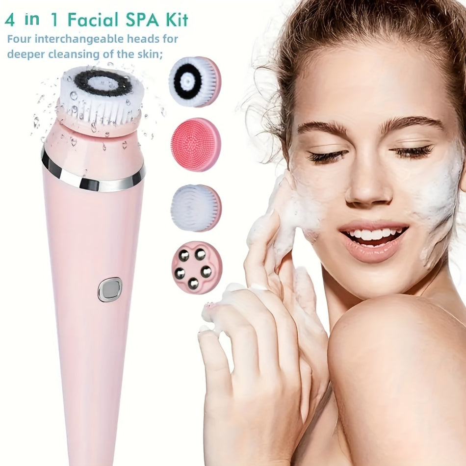 4-In-1 Electric Facial Brush & Massager - Cyprus