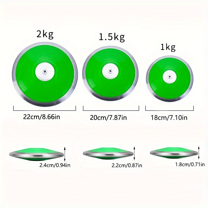 Unisex Adults Nylon Discus Set - 1kg, 1.5kg & 2kg Options for Competitions & Training - Cyprus