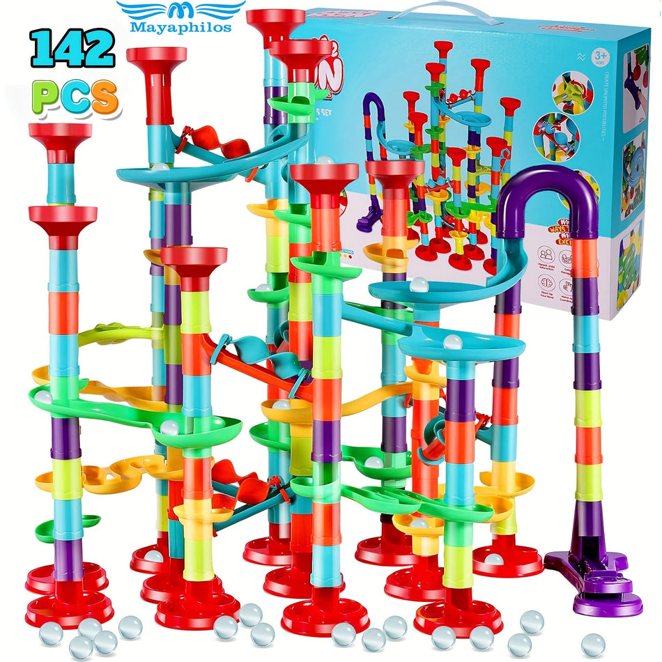 142pcs Large Marble Race Track Building Blocks Game For Kids - Cyprus