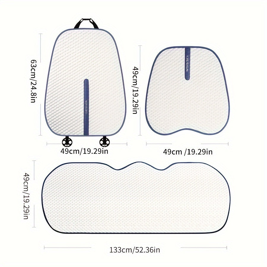 Leermoo 2pcs Care Seat Cushion - летняя ледяная шелковая прохладная площадка для освежающих приводов - Кипр