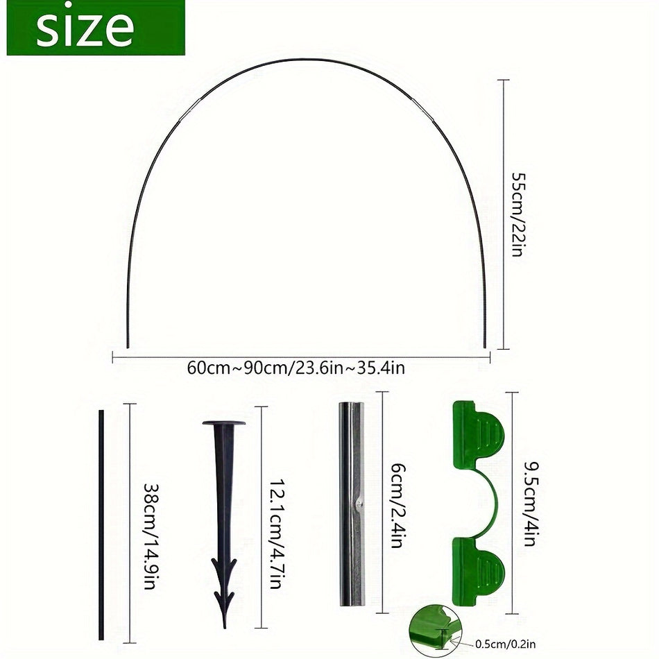 Anneaux de support de serre en fibre de verre durable pour la protection des plantes