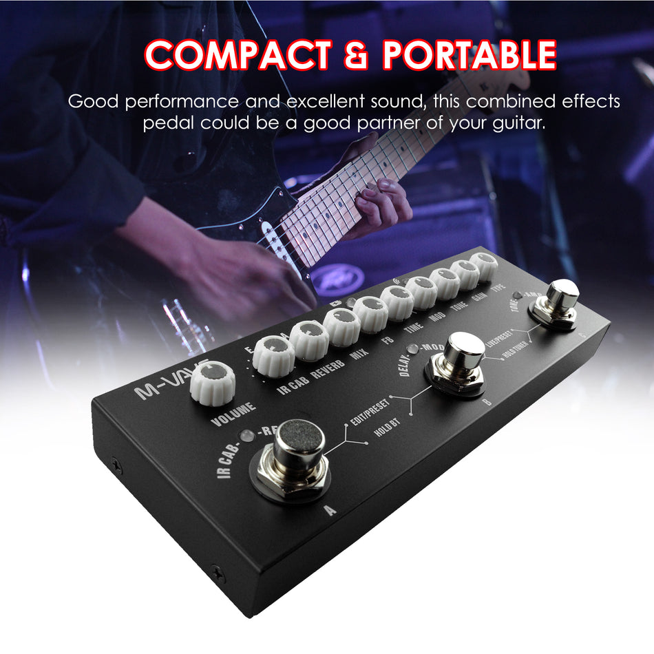 M-VAVE Portable Multifunctional Electric Guitar Effect Pedal