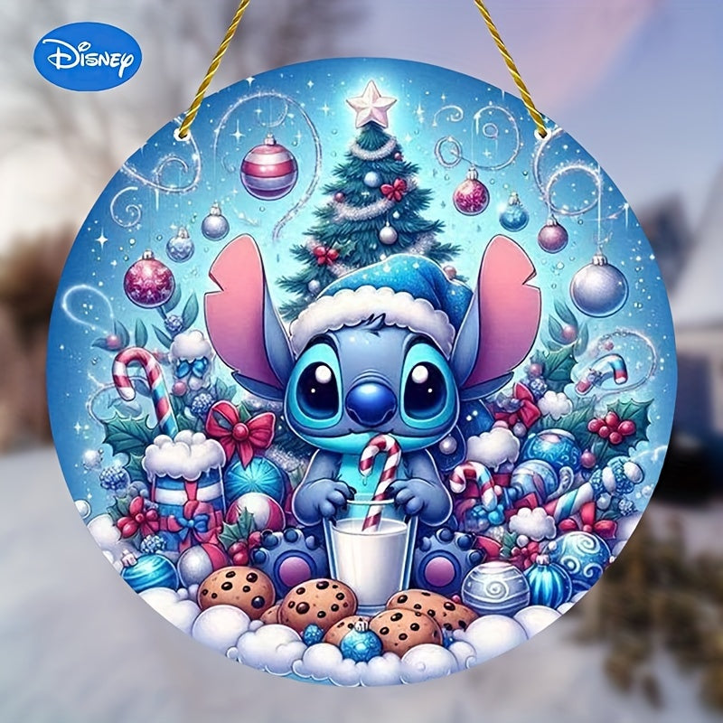 Stitch Christmas 2D Acrylic Painting Hanging Decoration - Cyprus