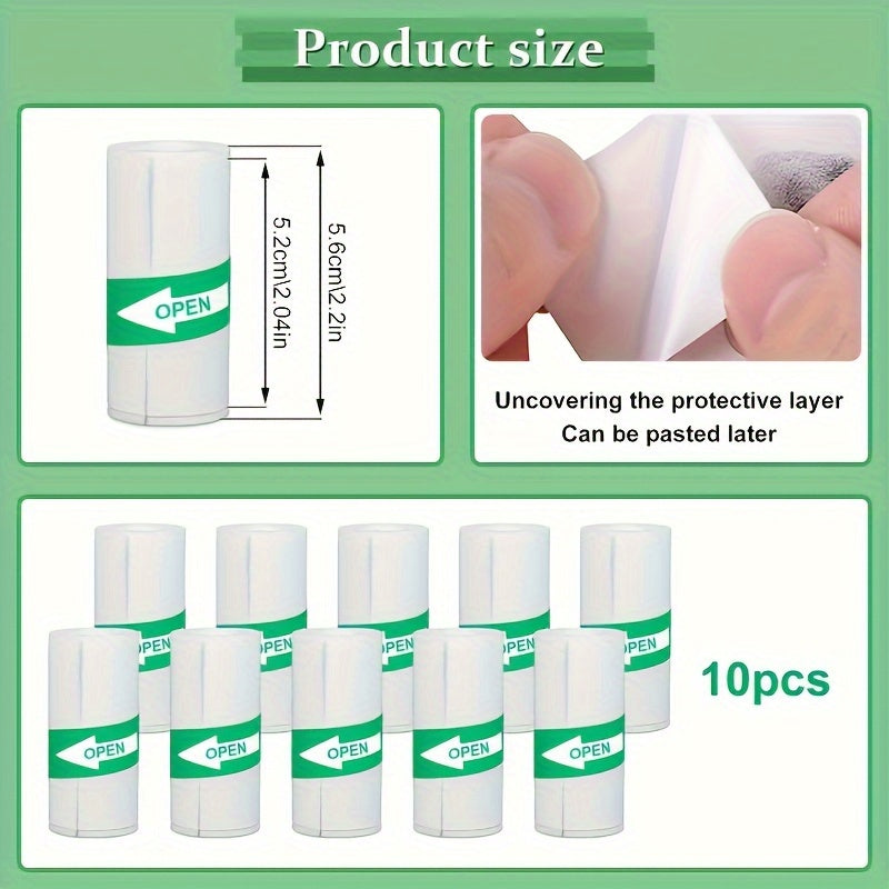 5 Rolls Mini Printer Self-Adhesive Thermal Label Stickers 57x25MM - Cyprus